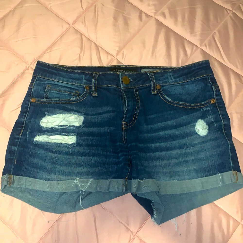 Aeropostale Distressed denim shorts- like new